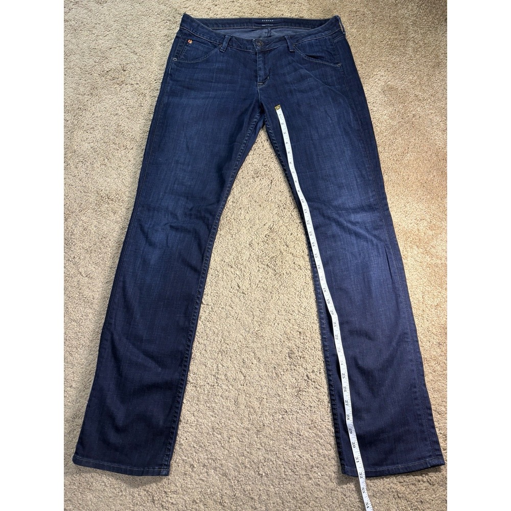 Hudson Jeans Women 30 Dark Denim Low Rise Straight Leg Made in USA - Picture 8 of 9